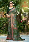 Shanti Vol 2 By Kashvi Bright Moss Foil Printed Saree Wholesale Price In Surat
